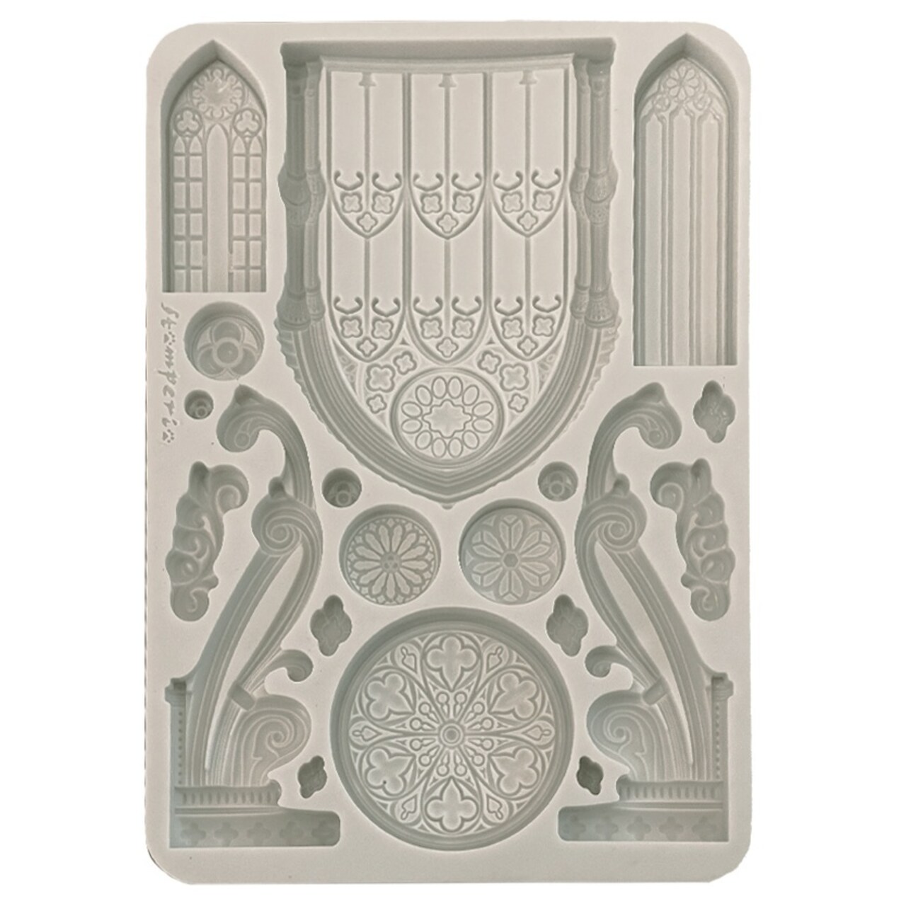 Stamperia Silicone Mold A5-Gothic Architecture Elements